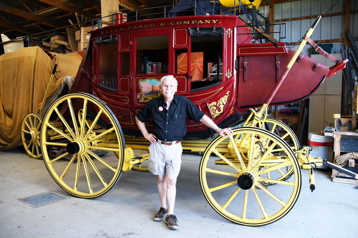109 Dave Mettenbrink at Hansen Wheel and Wagon Shop in Letcher, SD.JPG